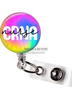 💉🩺 CRNA Retractable Badge Reel | Certified Registered Nurse Anesthetist